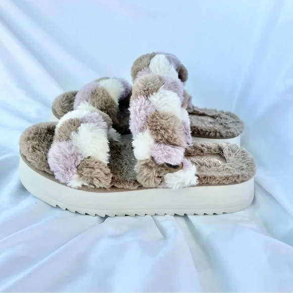 KOOLABURRA BY UGG | WOMENS YA-BABY SLIDE SANDAL SLIPPERS SIZE 8 FAUX FUR - Picture 5 of 8